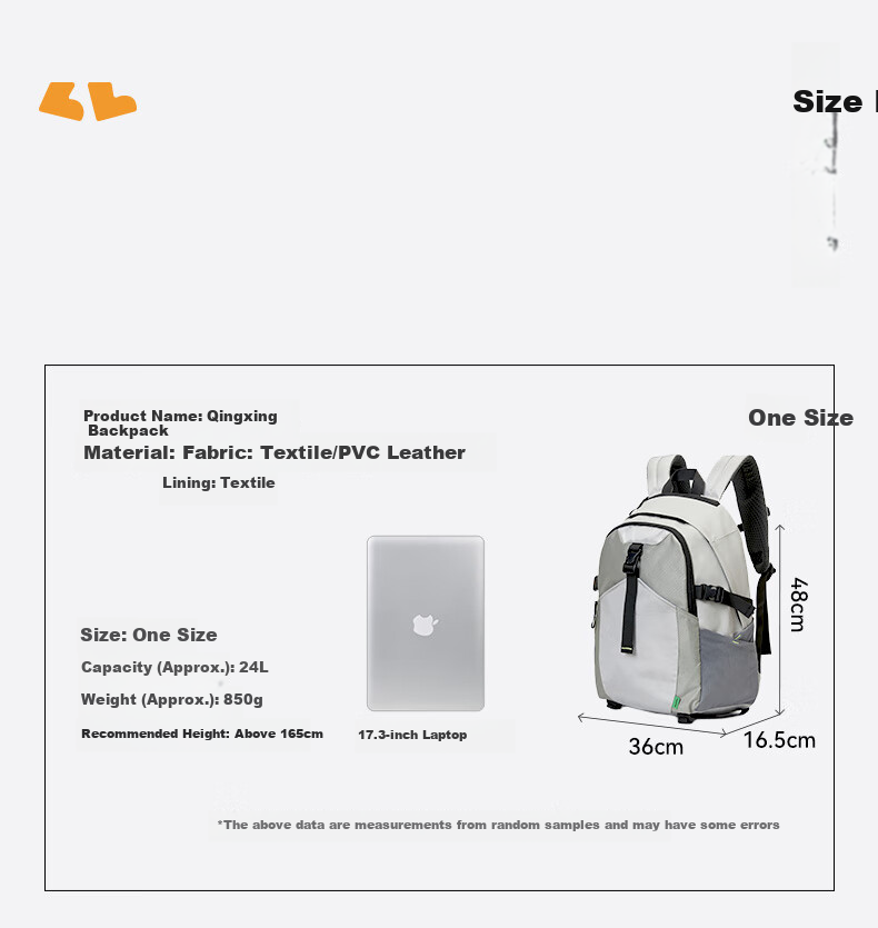 SHUKIKU Qingxing Backpack Youth Fashion Lightweight Travel Bag Large Capacity School Bag for High School Students Black 26