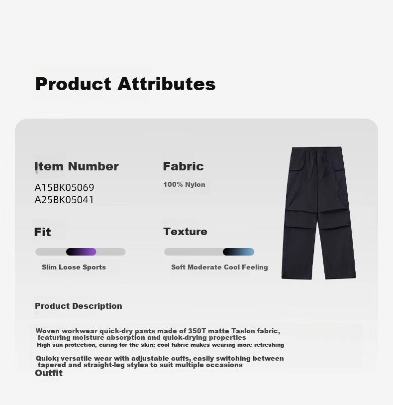 CAMEL Outdoor Quick-Dry Men's Paratrooper Pants Summer Cooling Durable Work Pants Breathable Sweat-Absorbing Sun-Protective Sports Long Pants Women XXL 11