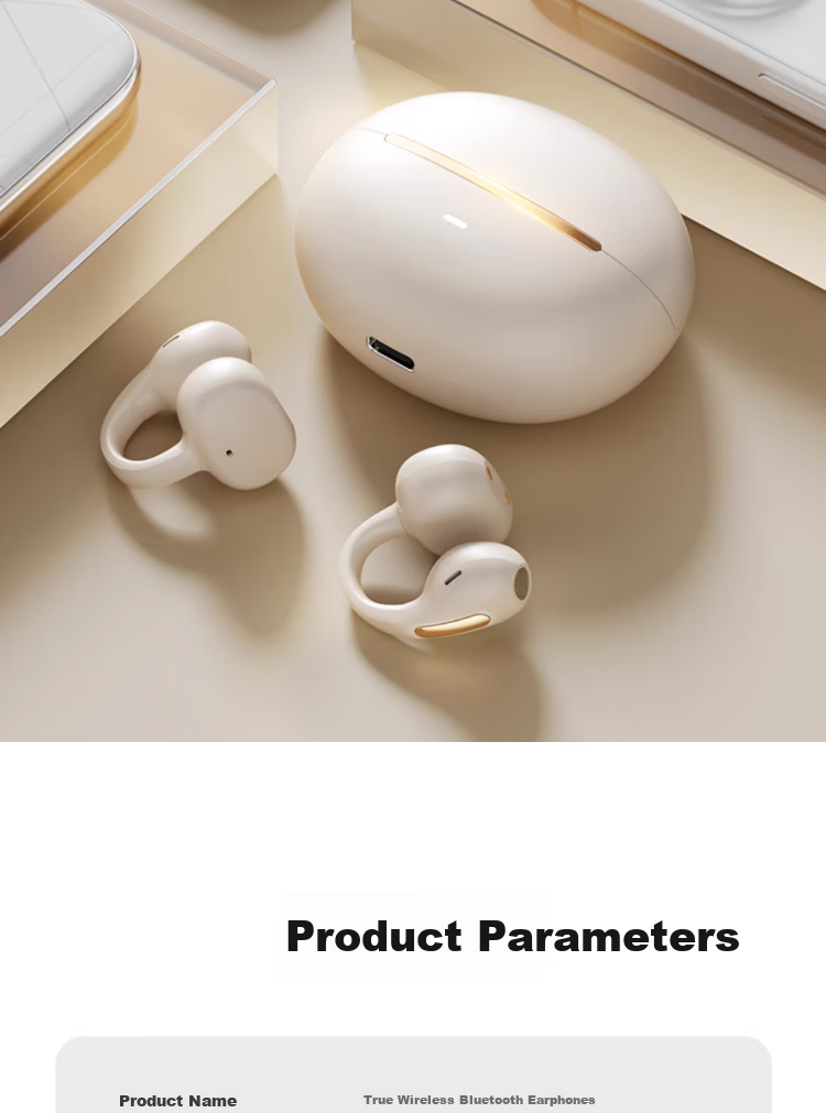 Chuangu 2026 Latest Model | Panoramic Sound Bluetooth Bone Conduction Clip-On Wireless In-Earless Sports Running Music Noise Cancelling Long Battery Life Earphones 16