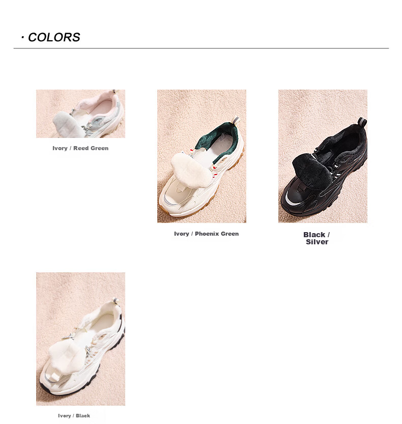 QIAODAN Women's Sports Cotton Shoes Casual Hard Candy Dad Shoes Leather Fleece Warm Running Shoes 11