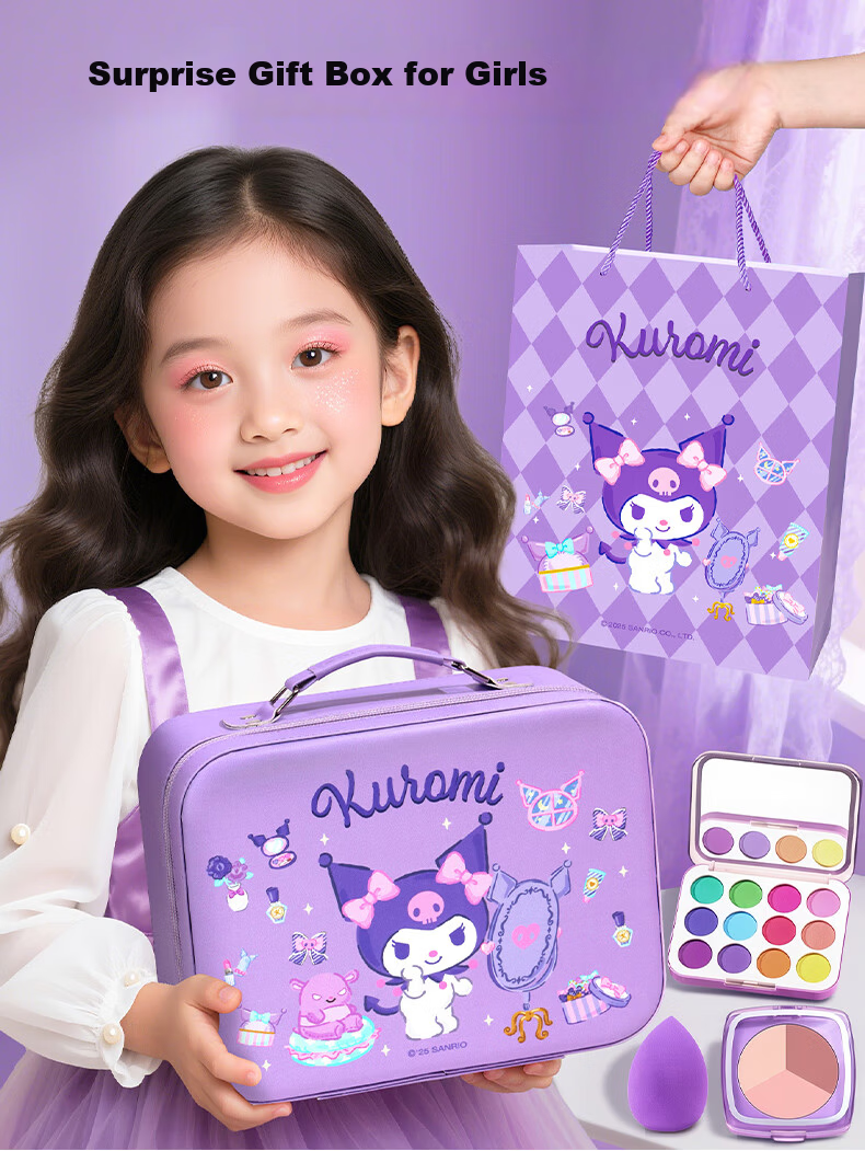 Starry Bubble Galaxy Kuromi Kids Cosmetics Girls Birthday Gift Pretend Play Non-Toxic Toy for Ages 5-10 3