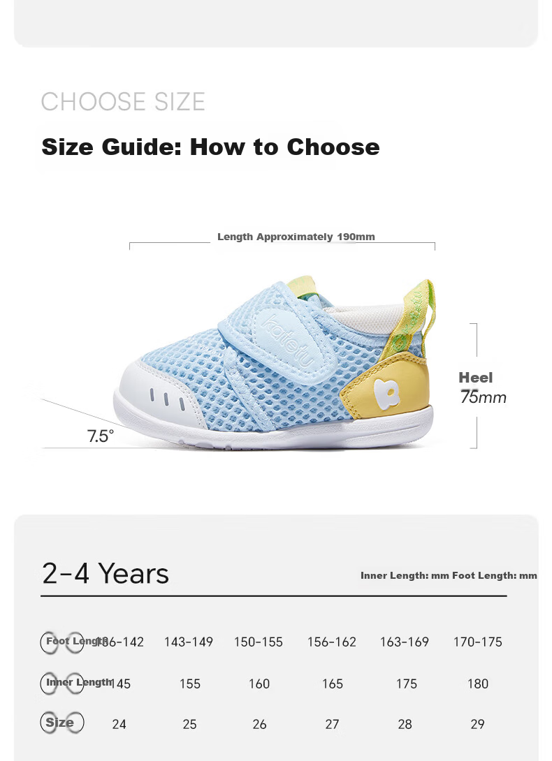 Katetu Toddler Shoes for Infants 1-3 Years Old, Breathable Mesh Children's Shoes, Spring And Summer Functional Shoes, Kindergarten Baby Indoor Shoes X2AE003 13