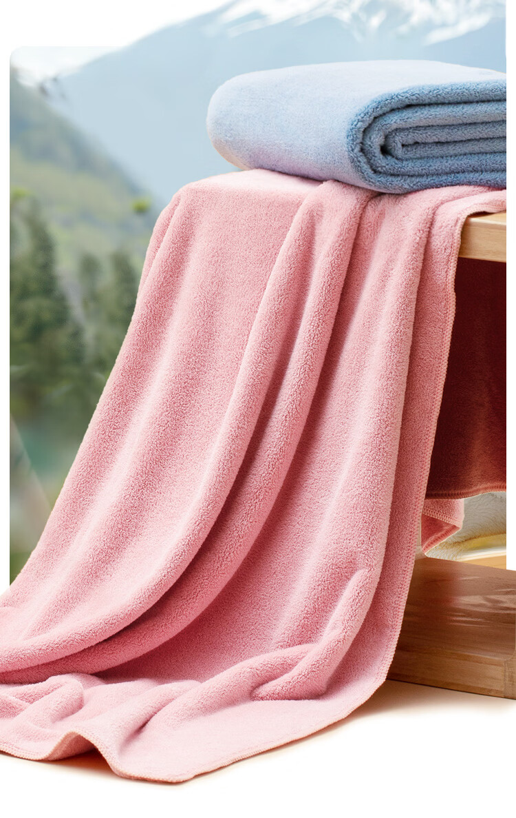 HOYO Japanese Bath Towel, Adult Class A Snow Velvet, for Men And Women, 10A Antibacterial, Soft, Absorbent, Quick-Drying, Large Bath Towel, Cherry Blossom Pink, Sports Style 5