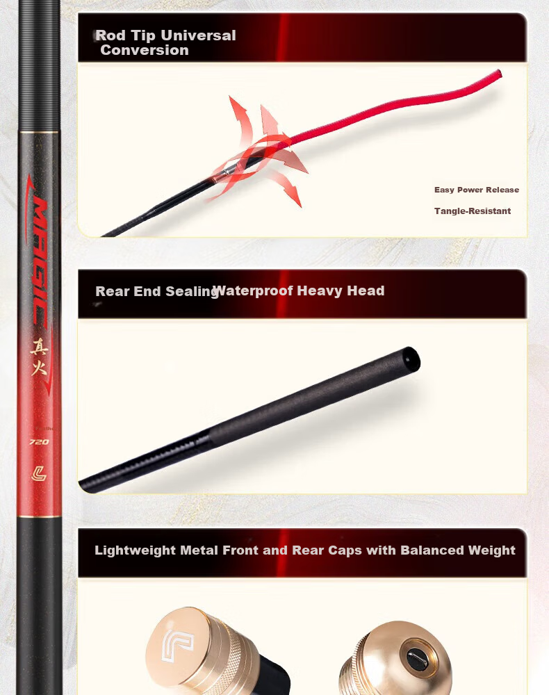Liu Zhiqiang Zhenhuo Yu Ultra-Lightweight Multi-Purpose Fishing Rod Hand Rod Carp Fishing Rod Ultra-Light Ultra-Hard 19