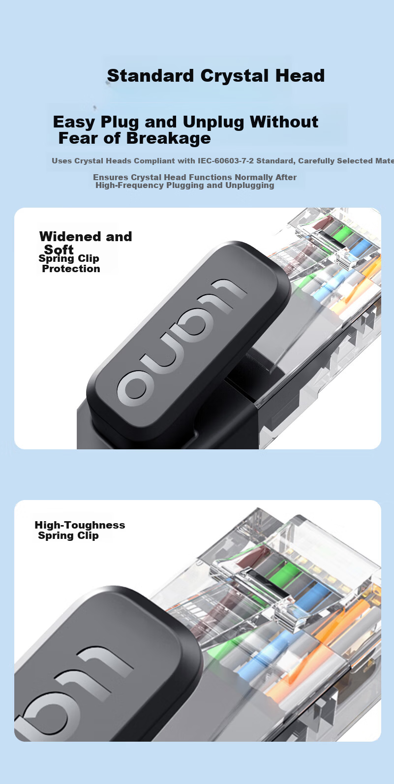 Llano Cat6 Ethernet Cable 1m Gigabit High-Speed Broadband Network Cable for Home Computer Laptop Router Surveillance Compatible Patch Cord 5