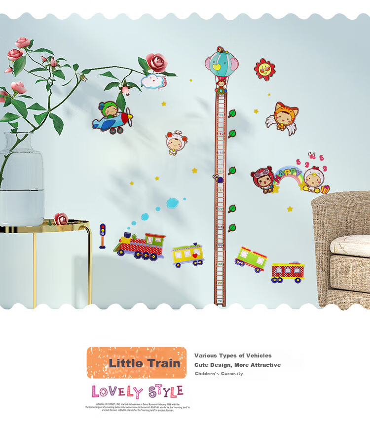 Modouyu Wall Stickers, Children's Bedroom Decorative Wall Decals, Door Stickers, Wall Covering, Decorative Wallpaper 6