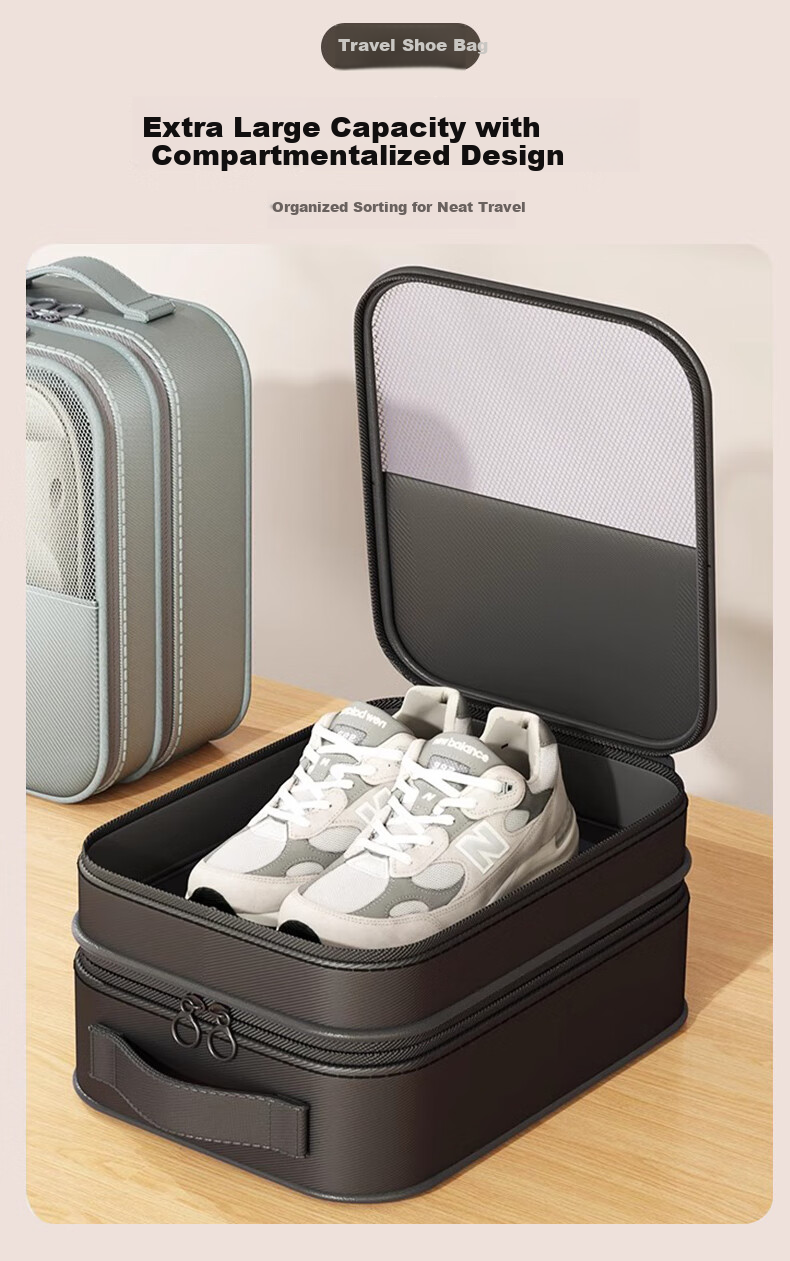 40,000 KM Shoe Storage Bag Portable Travel Luggage Shoe Pouch Dustproof Shoe Organizer 5