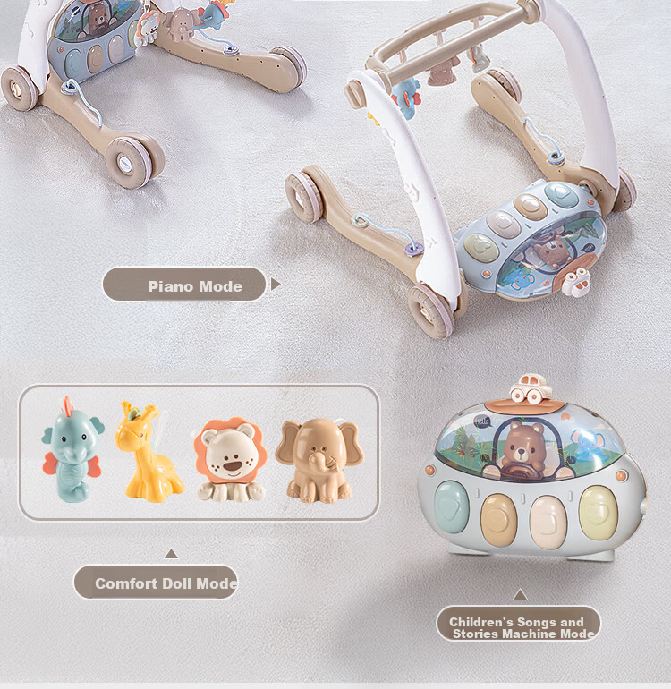 Knowledge Garden Baby Toy Fitness Frame Rocking Chair Foot Piano for 0-6 Months Newborn Full Moon Gift 4
