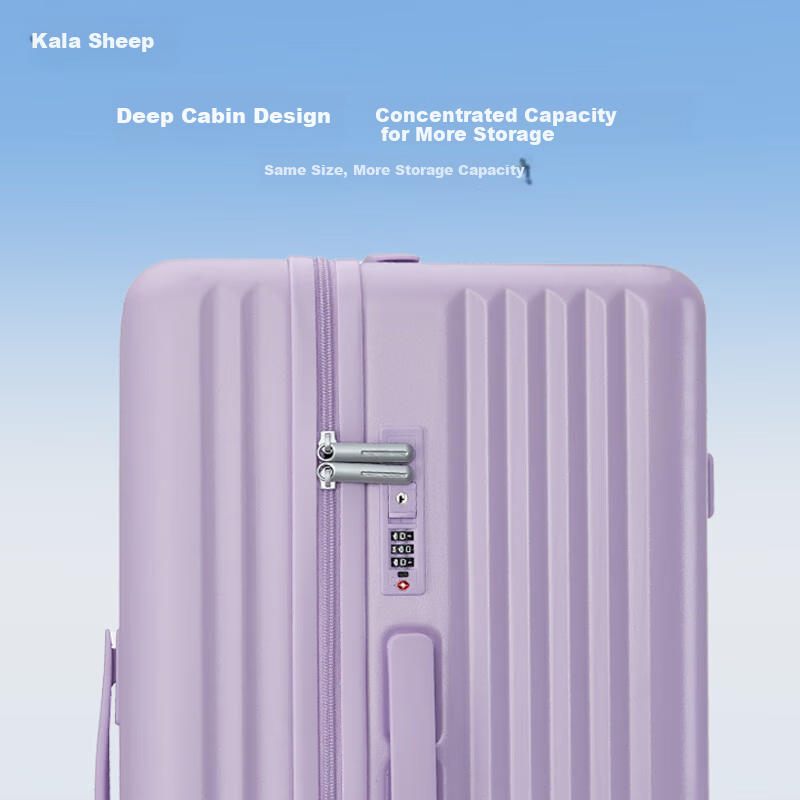 KALA路Y Luggage, 28-Inch Large Capacity Cube Suitcase, Trolley Case for Men And Women Students, Travel Case, Pure PC Password Lock Box