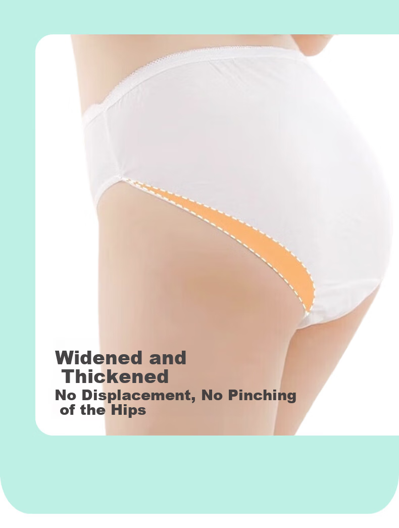 LangSha Disposable Women's Cotton Sterilized Travel Wash-Free Shorts Maternity Postpartum Daily Use Pants 9