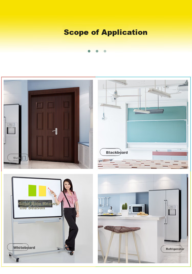 AUCS Magnetic Blackboard Stickers Green Grid Chalkboard Teaching Wall Stickers for Elementary School Magnetic Adsorption Non-Damaging Wall Refrigerator Stickers 90*15cm Frosted Green 2 Pieces 7