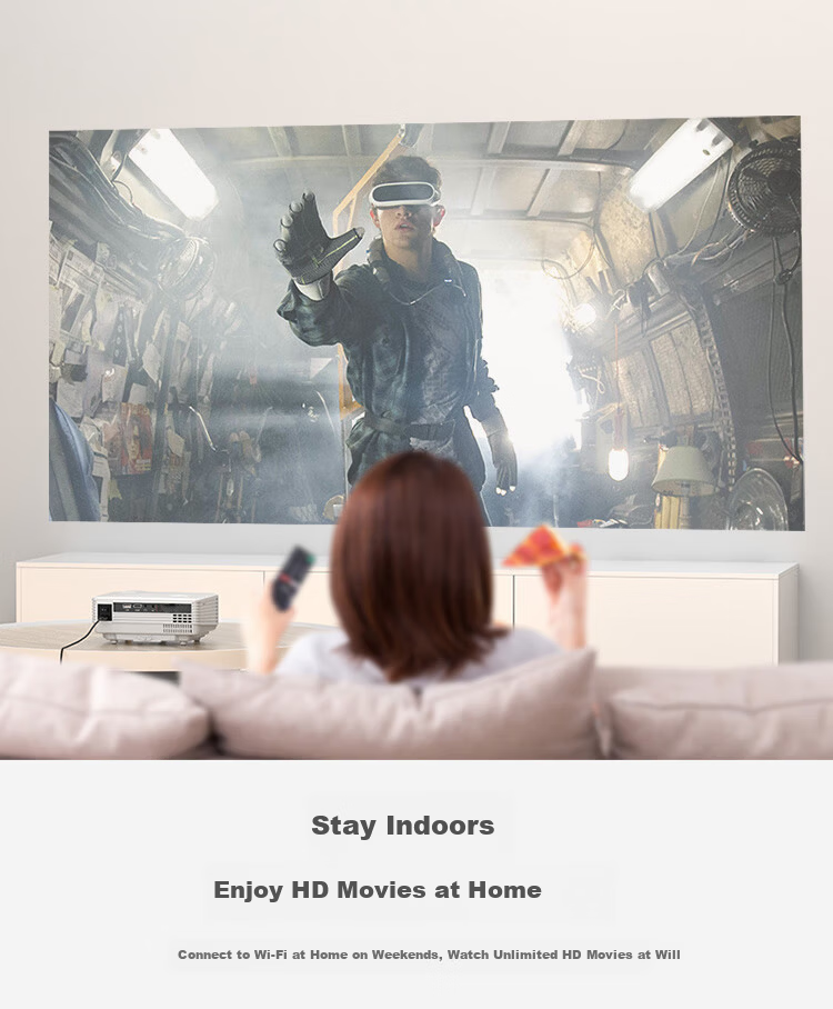 Rigal B1Neo Projector, Home Ultra HD Smart Projector, Portable Bedroom Phone Projection TV (Electric Focus, Home Theater, Limited-Time Subsidy) 8