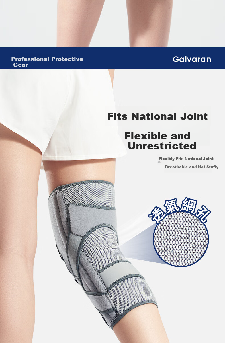 GALVARAN Knee Brace for Meniscus Injury, Sports Post-Surgery Support, Patella And Knee Joint Fixation Protector for Men And Wome 17