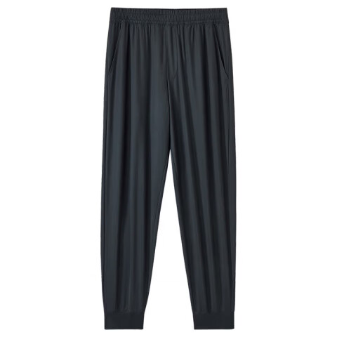 JD Original Men's Sports Pants, Quick-Dry Casual Trousers, High-Elastic Breathable Running Pants for Spring And Summer Fitness, Black 2XL