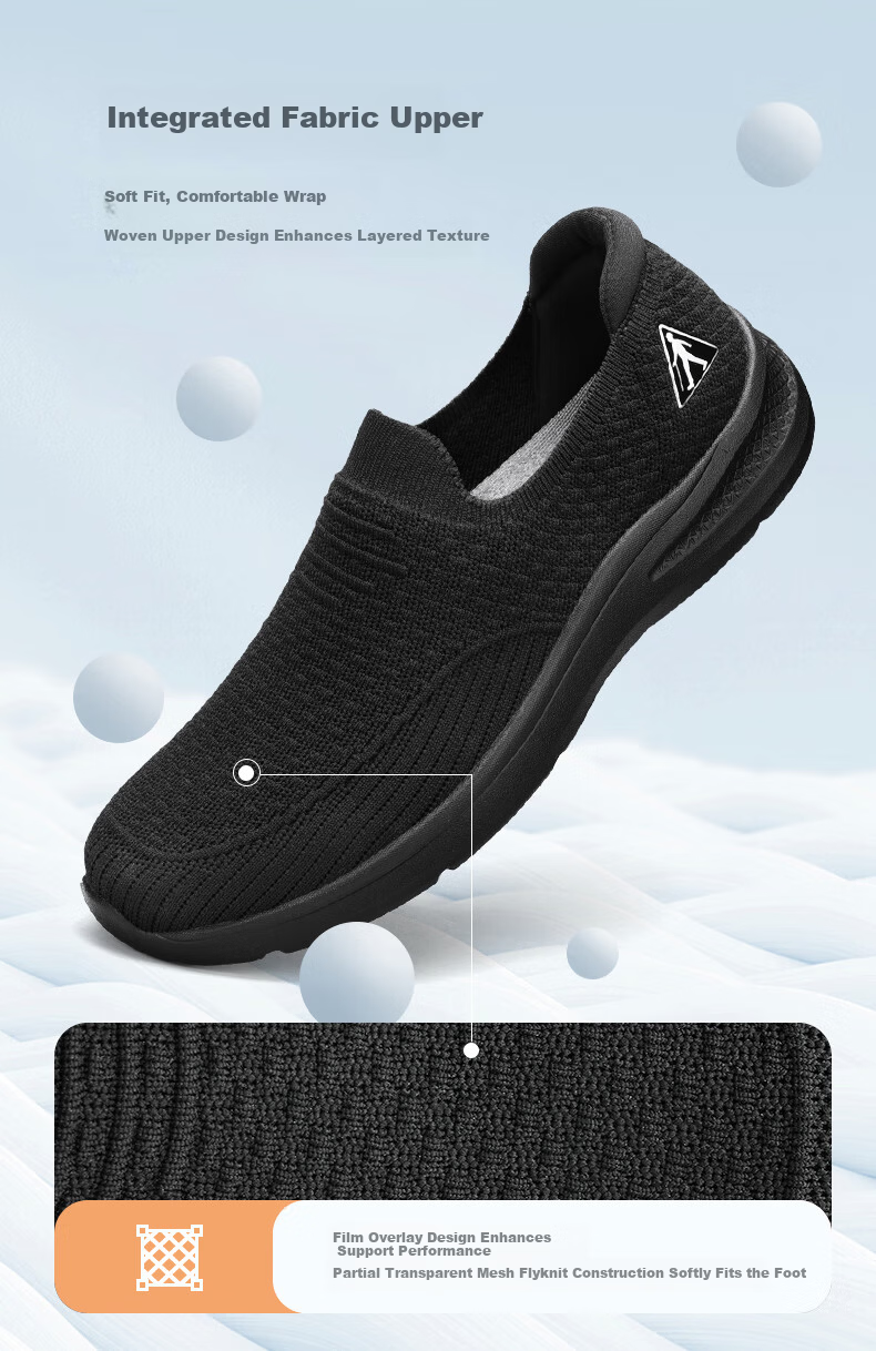Zulijian Elderly Men's Shoes 2026 Autumn New Mesh Casual Slip-On Breathable Non-Slip Fabric Shoes for Dad 2