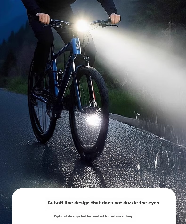 Forever Bicycle Night Riding Front Light Mountain Bike Riding Headlight Road Bike Night Light Super Bright Strong Light Digital Display Model 5