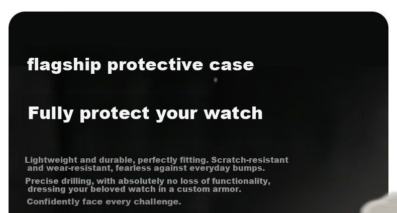 CHENSONG New Release GT6 Protective Case and Screen Protector for Huawei Watch GT6 PC Tempered Shell Integrated 46mm Transparent Shockproof 7