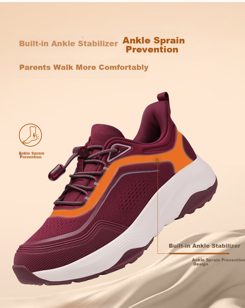 Zulijian Elderly Women's Shoes Spring Autumn 2026 New Walking Shoes Non-Slip Mom Shoes Lightweight Sports Casual Shoes Senior Gift 13