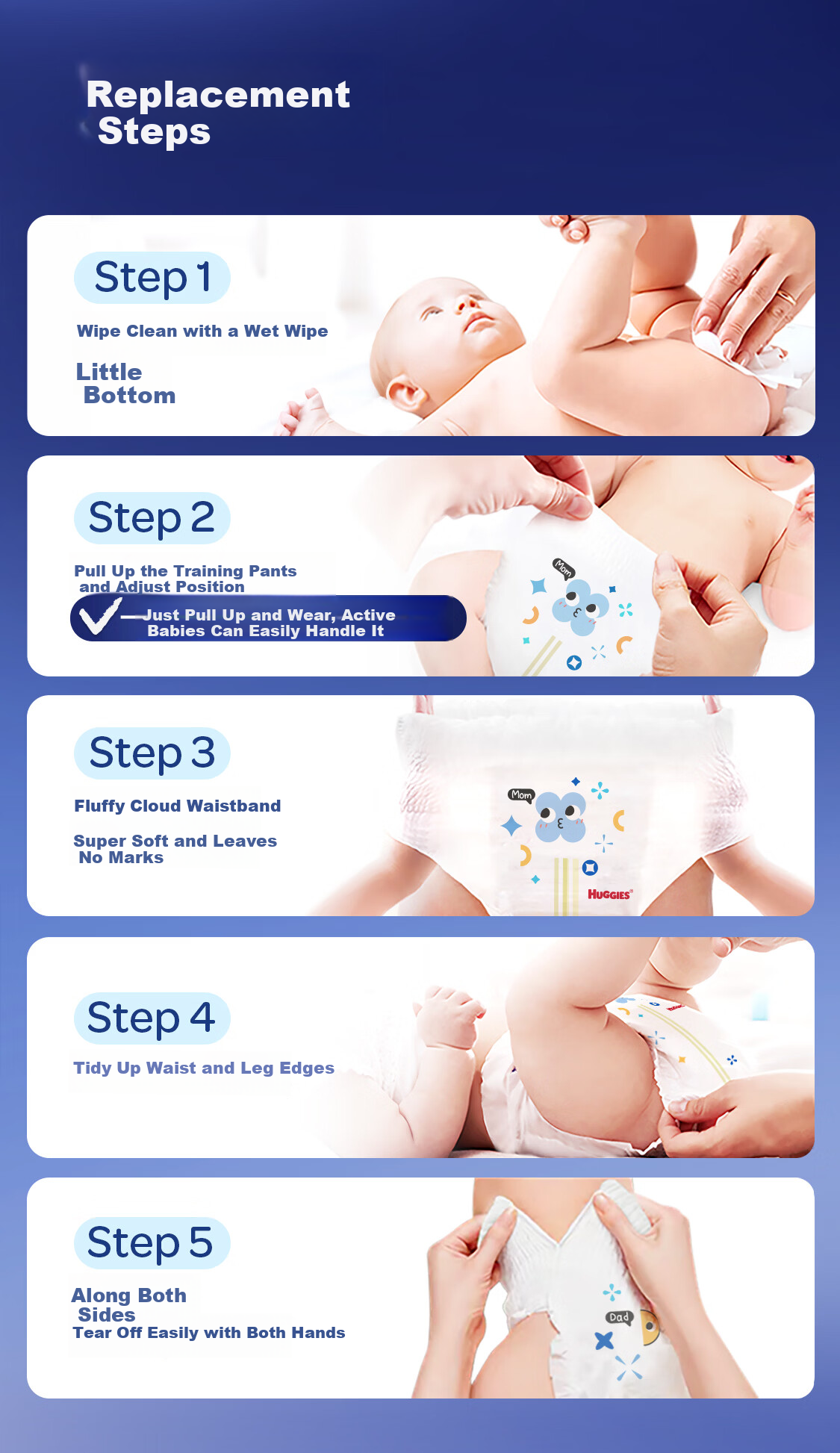 Huggies X Series All-in-One Pants MINI Pack L13 (9-14kg) [First Antibacterial Version] 12