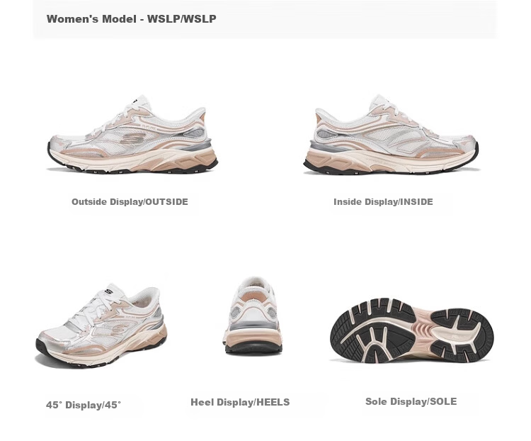 Skechers Silver Wing Women's Dad Shoes Casual Fashion Comfortable Height Increasing Sneakers 150711 50