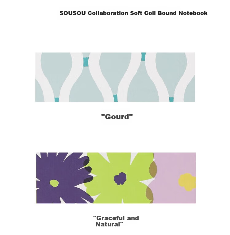 KOKUYO SOUSOU Series Collaboration with Designer Soft Spiral Notebook, 8mm Dotted Line, B5/40 Pages, Elegant And Stylish, WSG-SR1XB540 3