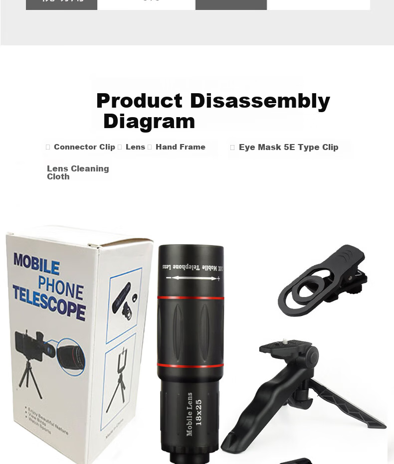 HUGE Mobile Telescope Concert Shooting Tool Long Focus HD Zoom External Camera Live Photo 14