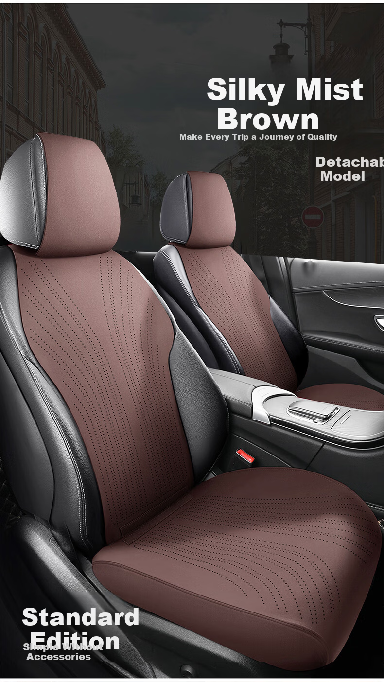 RATHBONE Car Seat Cushion All-Season Universal Suede Saddle Pad Universal Seat Cover for Volkswagen Lavida Passat Sagitar 20