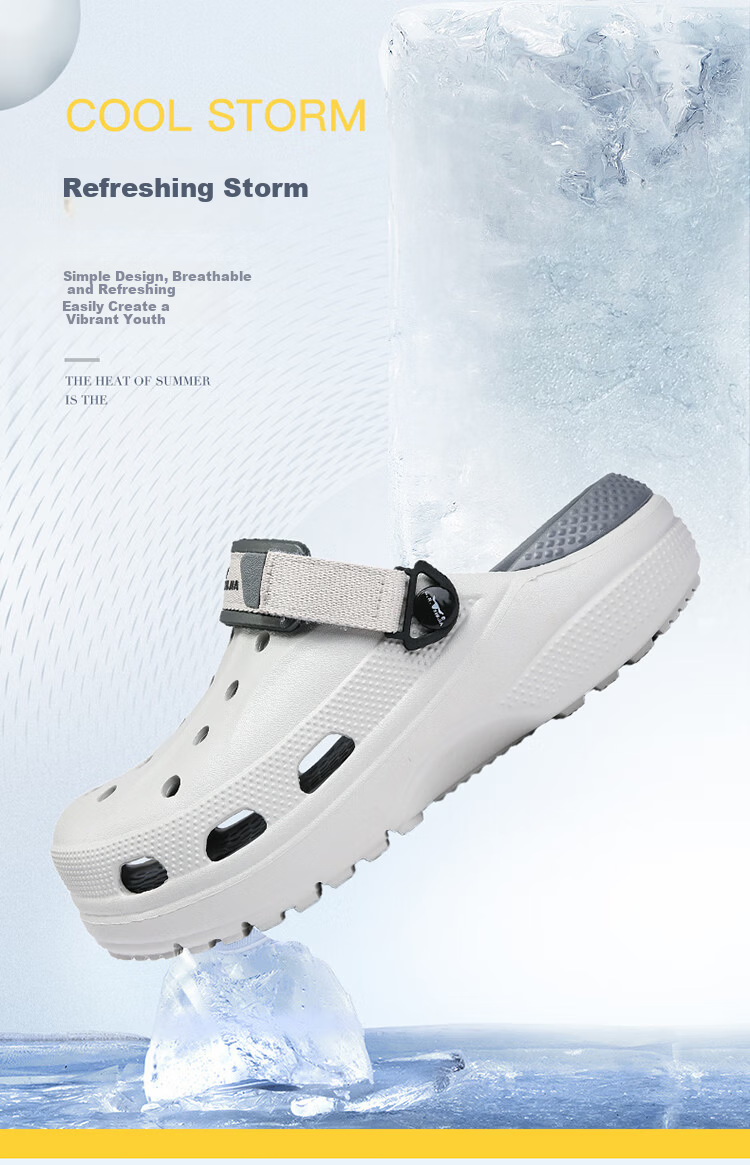 G.N.Shi Jia Men's Shoes, Summer Outdoor Wear, Thick-Soled Hollow Breathable Hole Shoes, Outdoor Stream Tracing Beach Sandals 2