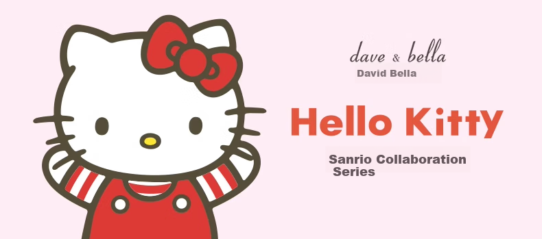 DAVE & BELLA Hello Kitty Girls' Winter Fleece-Lined Sports Walking Shoes 1