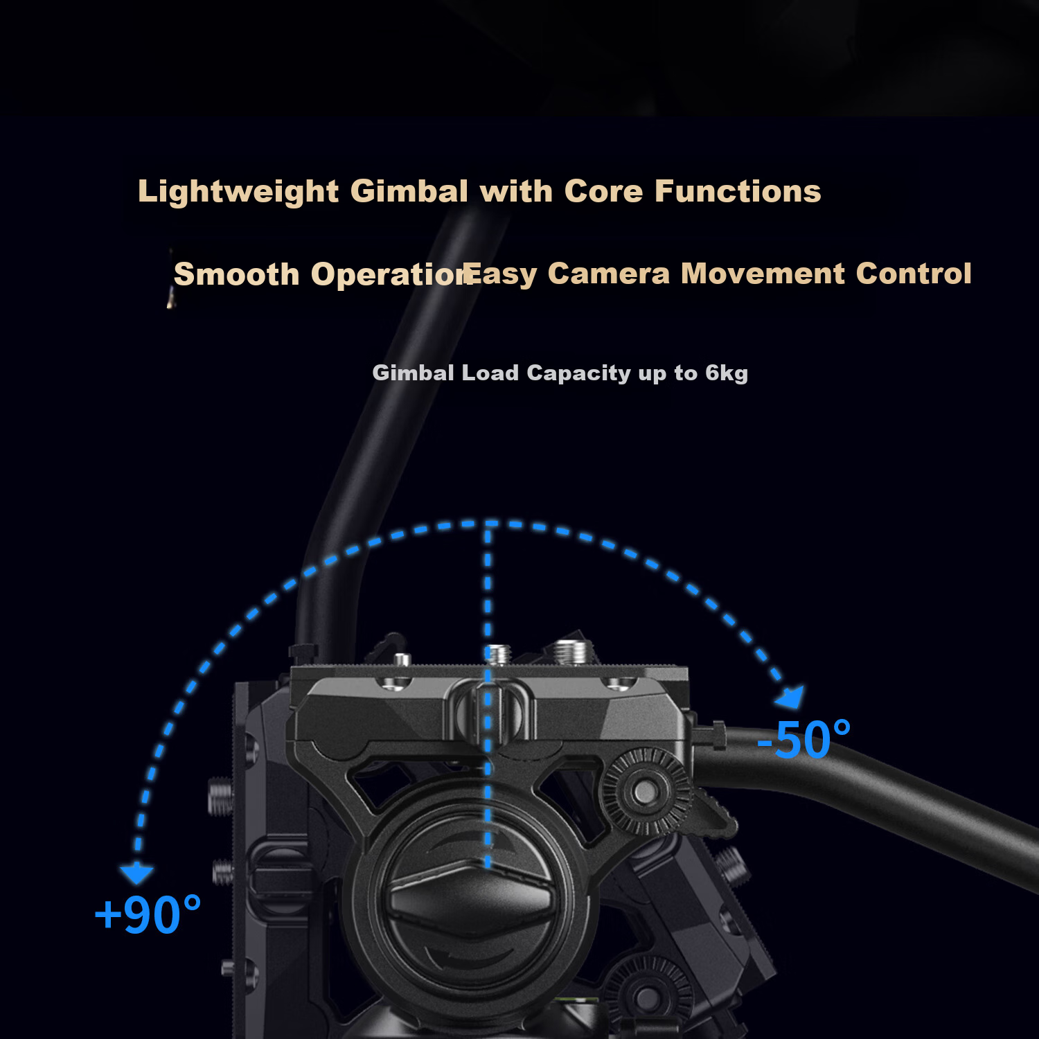 SmallRig 4645 Carbon Fiber Tripod FT-S303 Professional Photography Quick Release Hydraulic Damping Video Heavy Duty Camera Support Tripod 9