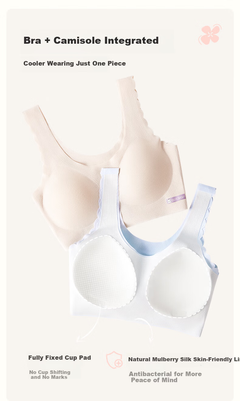 Yu Zhaolin Girls' Modal Student Bra Vest Comfortable Teen Development Period Underwear 2
