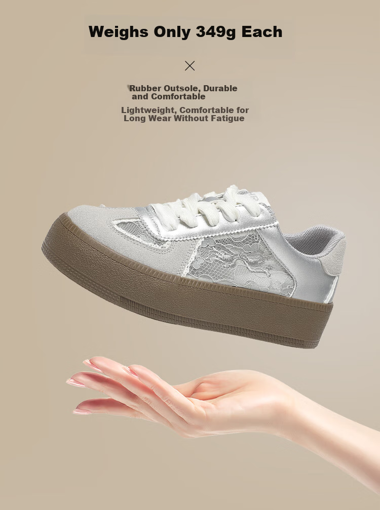 ZHR Women's Training Shoes 2026 New Summer Lace Mesh Breathable Platform Sneakers KS78E Beige Size 40 9
