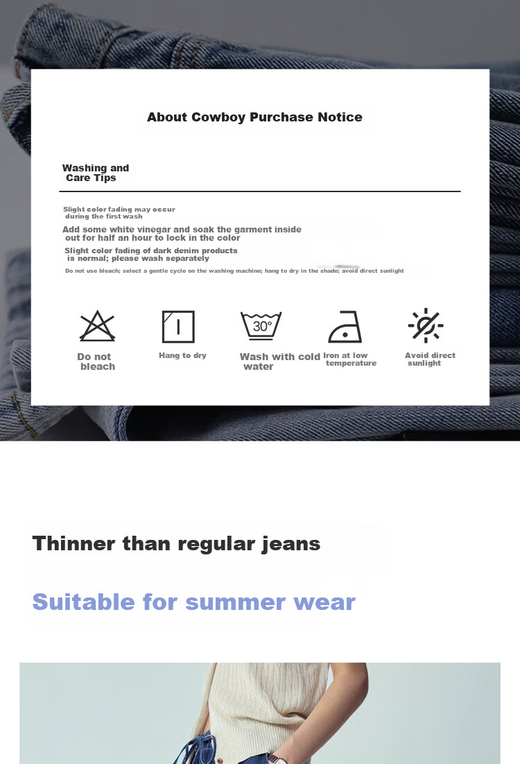 Giordano 2026 Summer Women's Pure Cotton Lightweight Pleated Drawstring Elastic Waist Cropped Wide-Leg Jeans 13416330 5