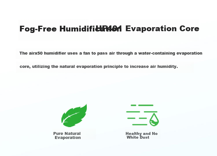 Airx 50° Humidifier Filter Cartridge Evaporative Core No Mist High Humidity Filter HF401 Accessory Compatible with H8/H400/H4 Models 1