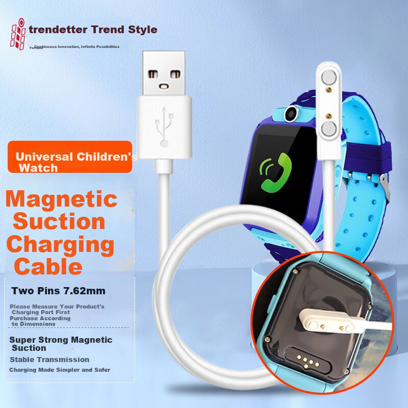 Chaofan Love 100% Original Charging Cable Charger for Phone Watch, Zhili Express Ai Angel Guardian Jiahao Lepu Children's Watch Magnetic Charging Cable 7.62mm Pitch Universal 1