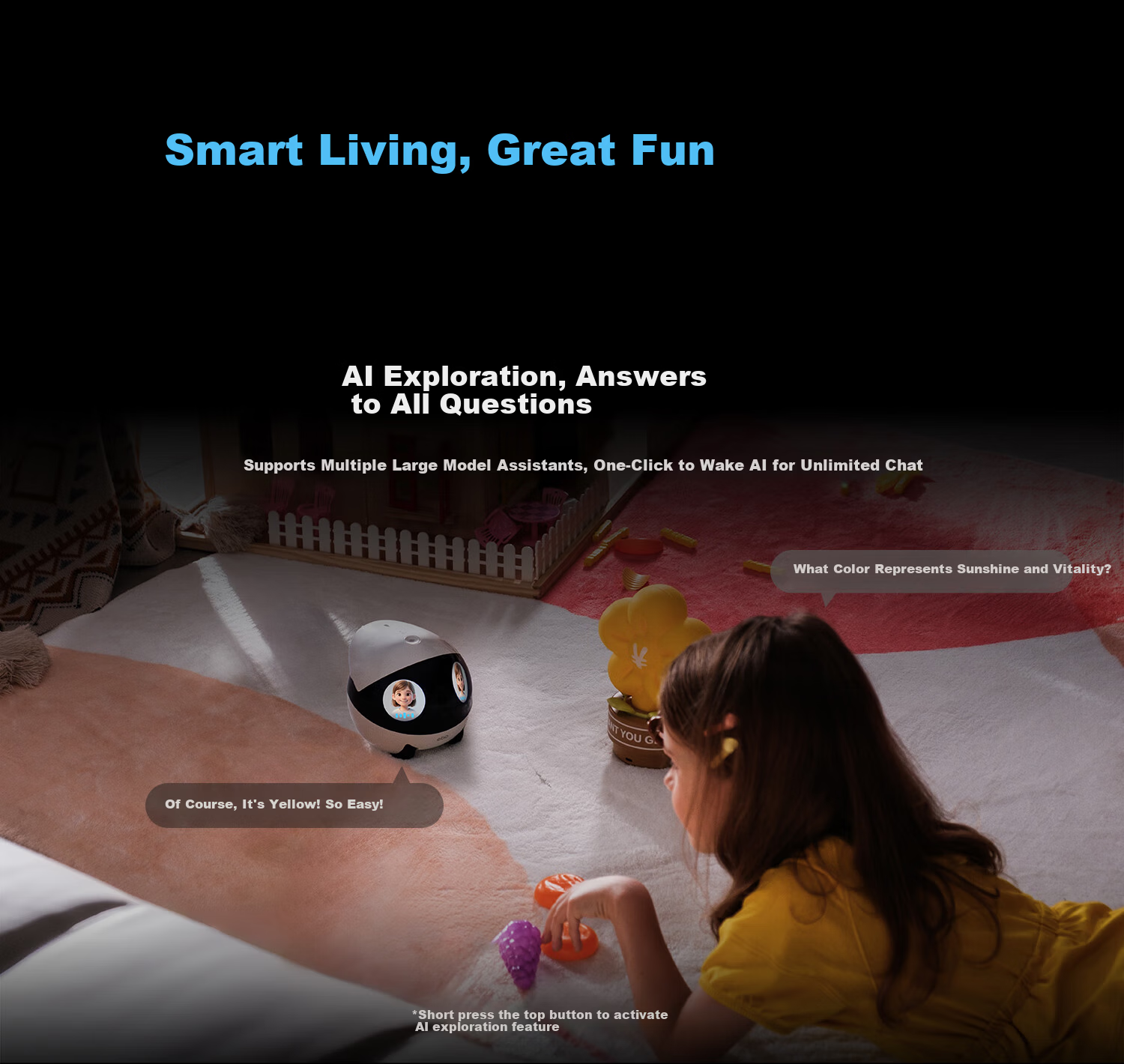 Enabot EBO Air 2 Plus Whole Home Mobile Surveillance Camera Video Call Elderly Children Pet Monitoring EBO AI Companion Robot [Liumu White] 11