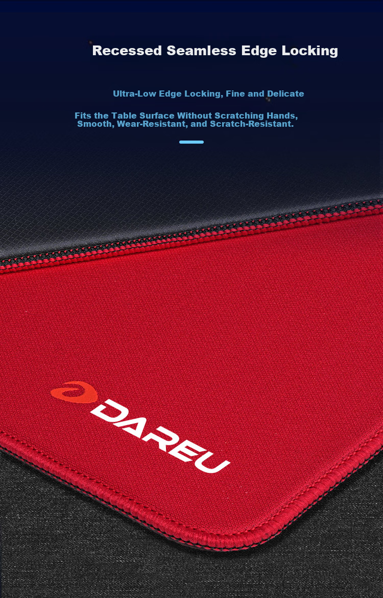Dareu Su Pro Gaming Mouse Pad FPS Competitive Smooth Neutral Large Desk Mat Valorant CSGO 490x420x4mm Polyurethane Base Black 8