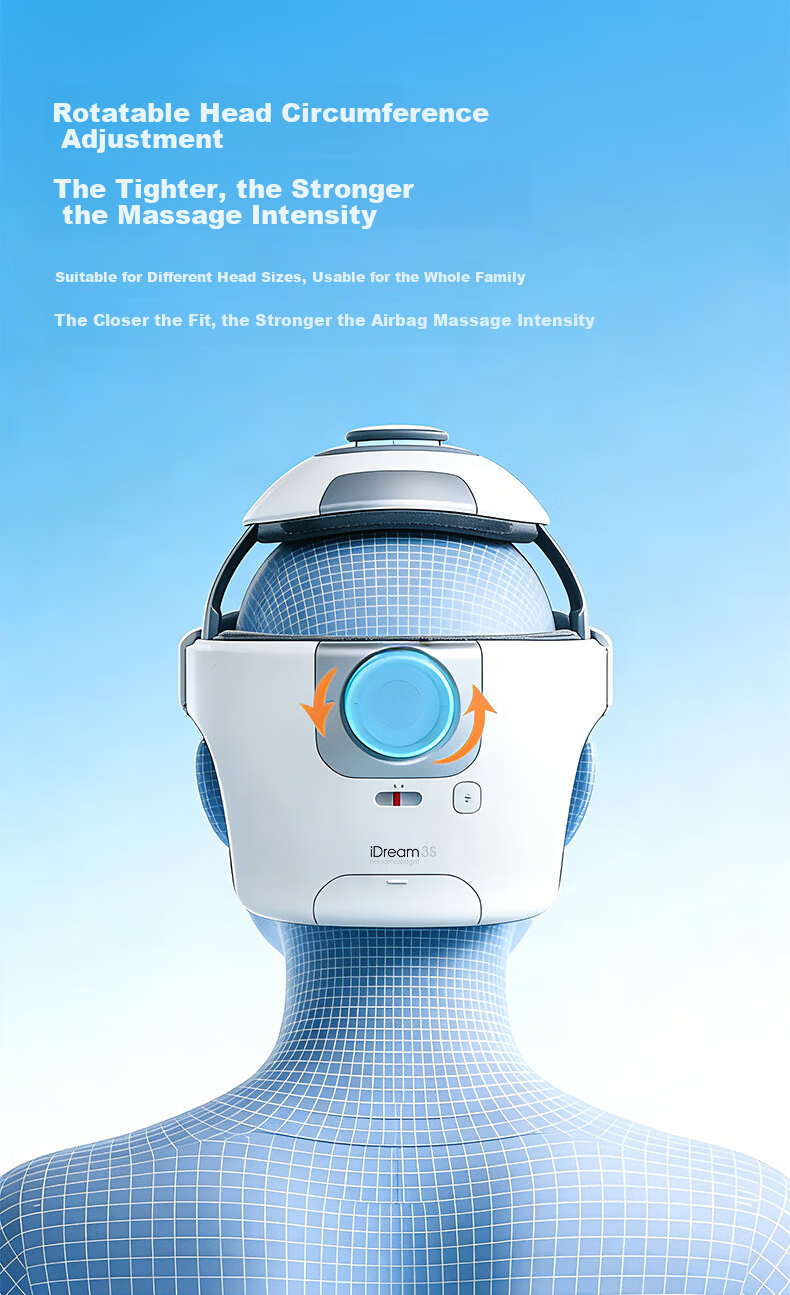 Breo iDream 3S Head and Eye Integrated Massager Helmet Scalp Massager Sun Yingsha Edition Birthday Gift for Mom Wife Boyfriend Girlfriend 12