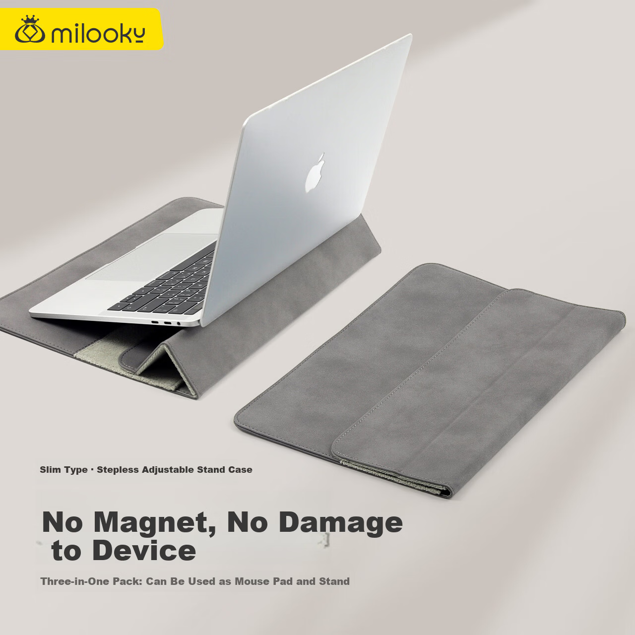 Milooky 13/14 Inch Multifunctional Portable Laptop Sleeve Business Stylish Stand Notebook Inner Bag