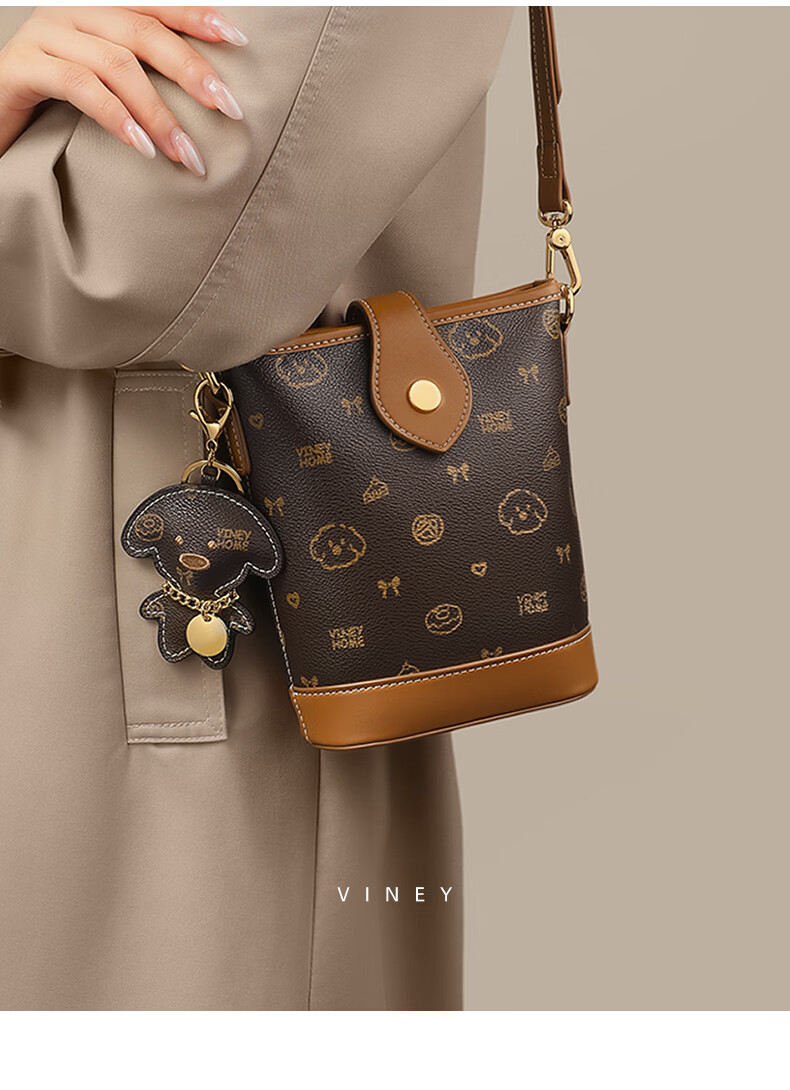 Viney Women's Boutique Bucket Bag Fashionable Crossbody Phone Bag Small Purse Birthday Qixi Valentine's Day Gift for Girlfriend 12