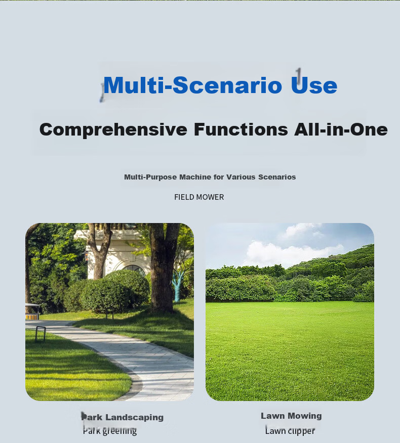 Milade Electric Lawn Mower Small Home Use Cordless Rechargeable Lithium Battery Multifunctional Grass Trimmer Cutter Tool 9