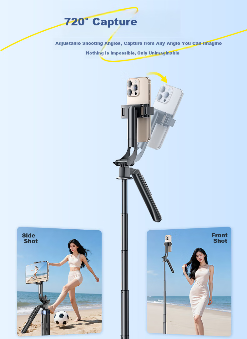 Shuotu [Smart Zoom] Selfie Stick Tripod, Portable Phone Stand, Travel Essential, Handheld Anti-Shake, 360-Degree Rotation, Concert Shooting, Douyin Live Streaming Floor Stand 15