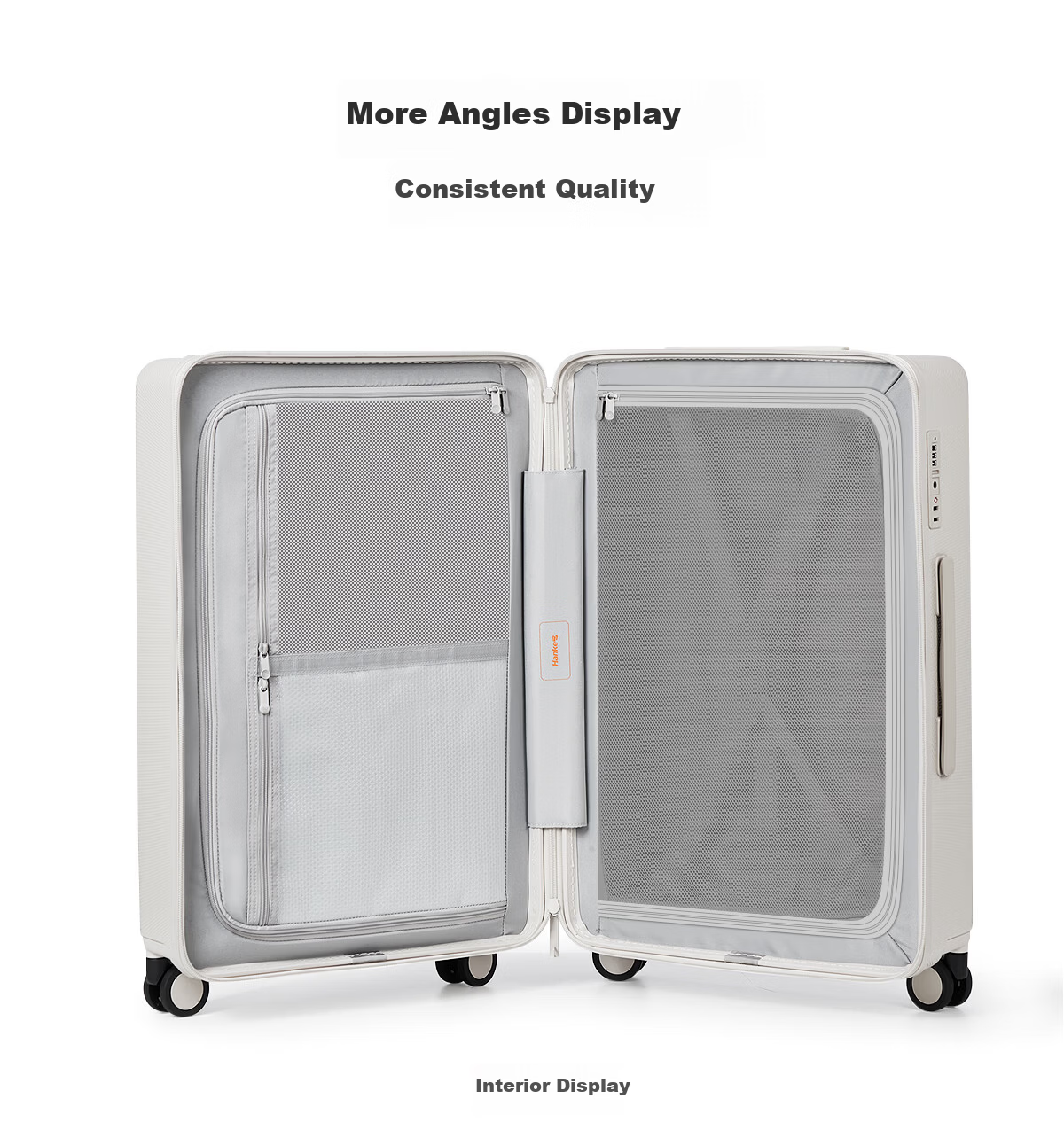 Hanke Women's Luggage 2026 New Upgraded Trolley Case Men's Carry-On Password Travel Suitcase 20 Inch Misty Blue 34