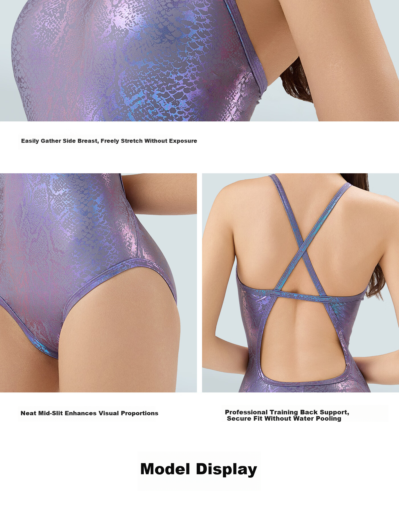 SWANS Women's Triangle Swimsuit, Comfortable Quick-Dry Chlorine-Resistant Professional Training Slim-Fit Hot Spring Swimwear Racing Style M 11