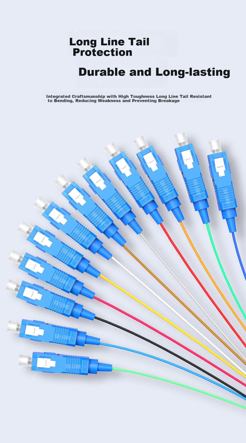 SK-LINK Telecom Grade Single-Mode Ribbon Fiber Optic Patch Cord 4-Core SC Fiber Optic Pigtail ODF Distribution Frame Flange Splitter Box Terminal Box Fusion Splice Tray 1 Meter 5
