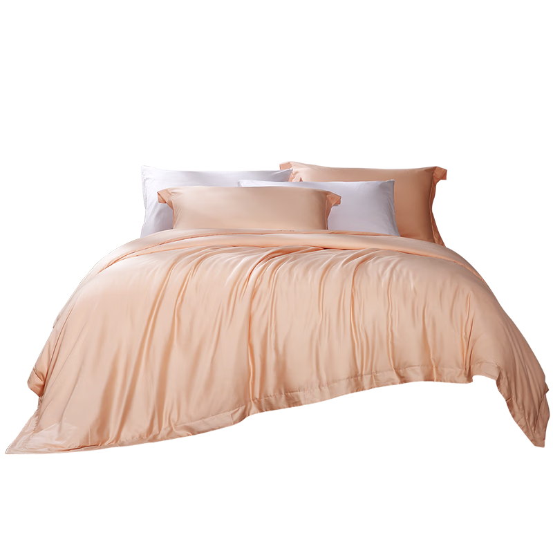 FUANNA 100-Thread Count Cotton Satin Duvet Cover Antibacterial Long-Staple Cotton Quilt Cover Full Cotton Single/Double Bed 1.5m