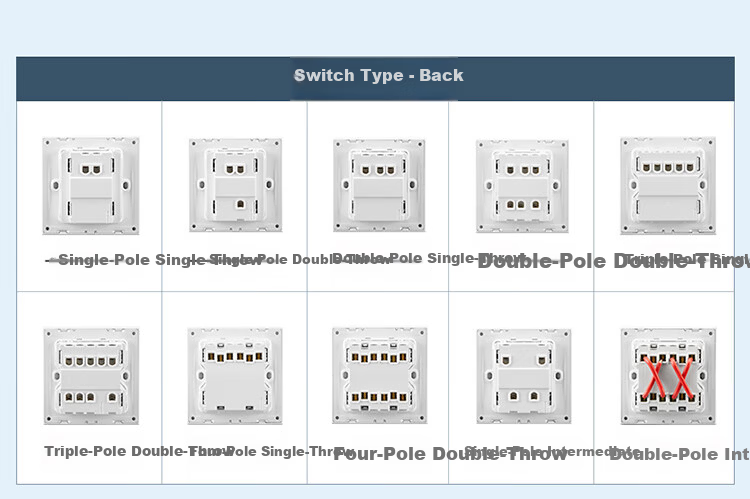 BULL Switch Socket G57 Butterfly Ultra-thin Two-gang Multi-control Large Panel Switch G57K214 Twilight White Concealed Installation 7