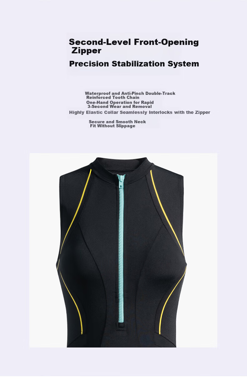 Speedo Black Label Hero 6.0 Sharkskin Aurora Slim Fit High Neck Sleeveless One-Piece Racing Training Swimsuit Black 34 2