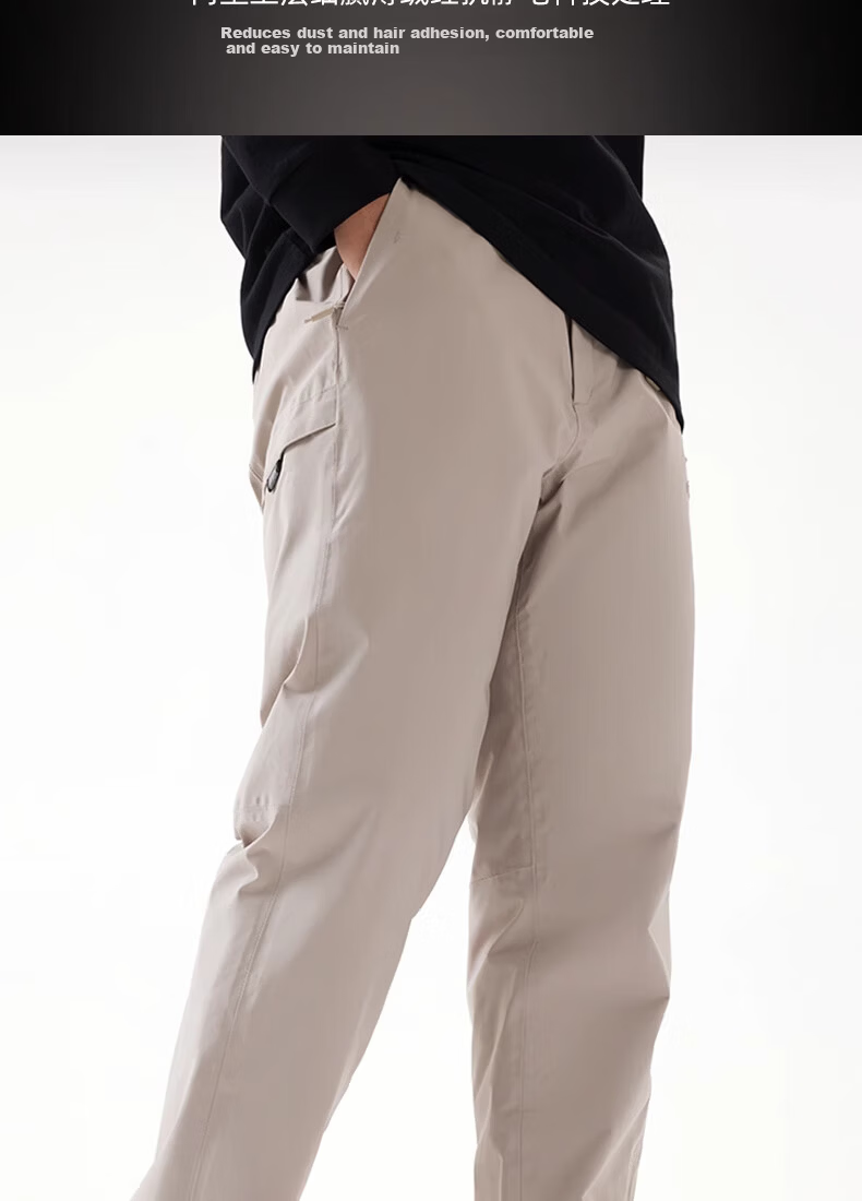 CAMEL Outdoor Triple-Protection Hiking Pants, New Style Women's Cotton Trousers, Warm Men's Waterproof Windproof Mountaineering Straight-Leg Pants 9802 8