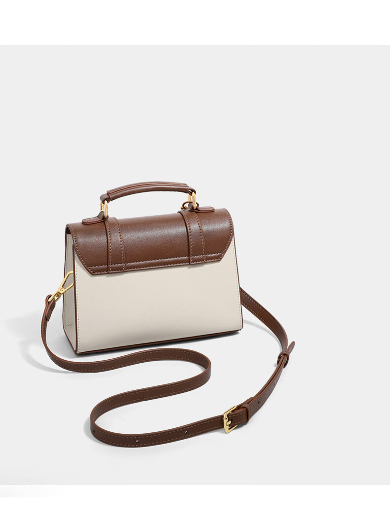 Viney Women's Handbag, Cowhide Crossbody Cambridge Bag, Light Luxury Shoulder Small Square Bag, Birthday Gift for Wife on May 20th, Present for Girlfriend 18